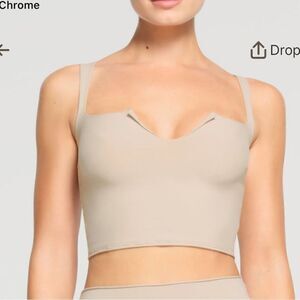 NWT SKiMS raw edge intimates cami XS